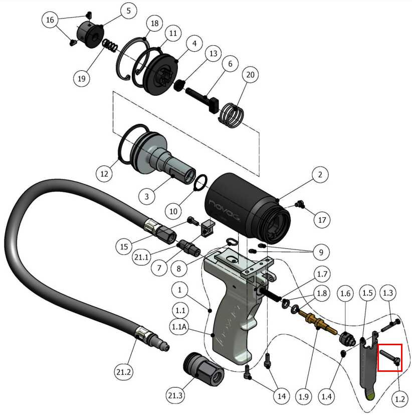 novag air cylinder and grip 1.2