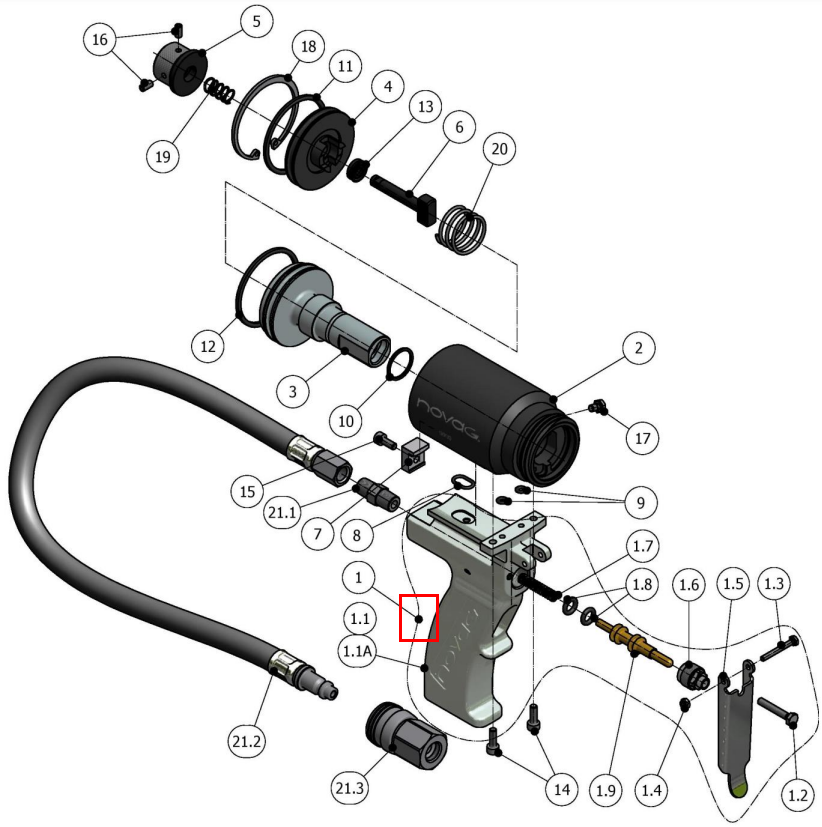 novag air cylinder and grip 1