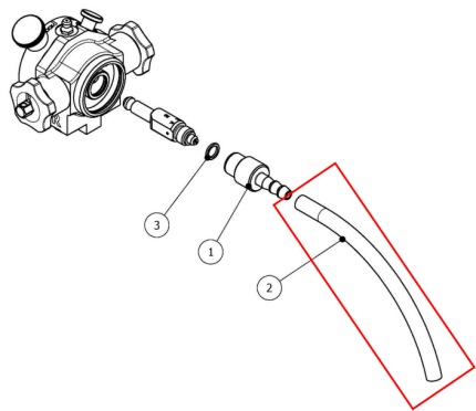 2 Tube Ø 1/4 interior