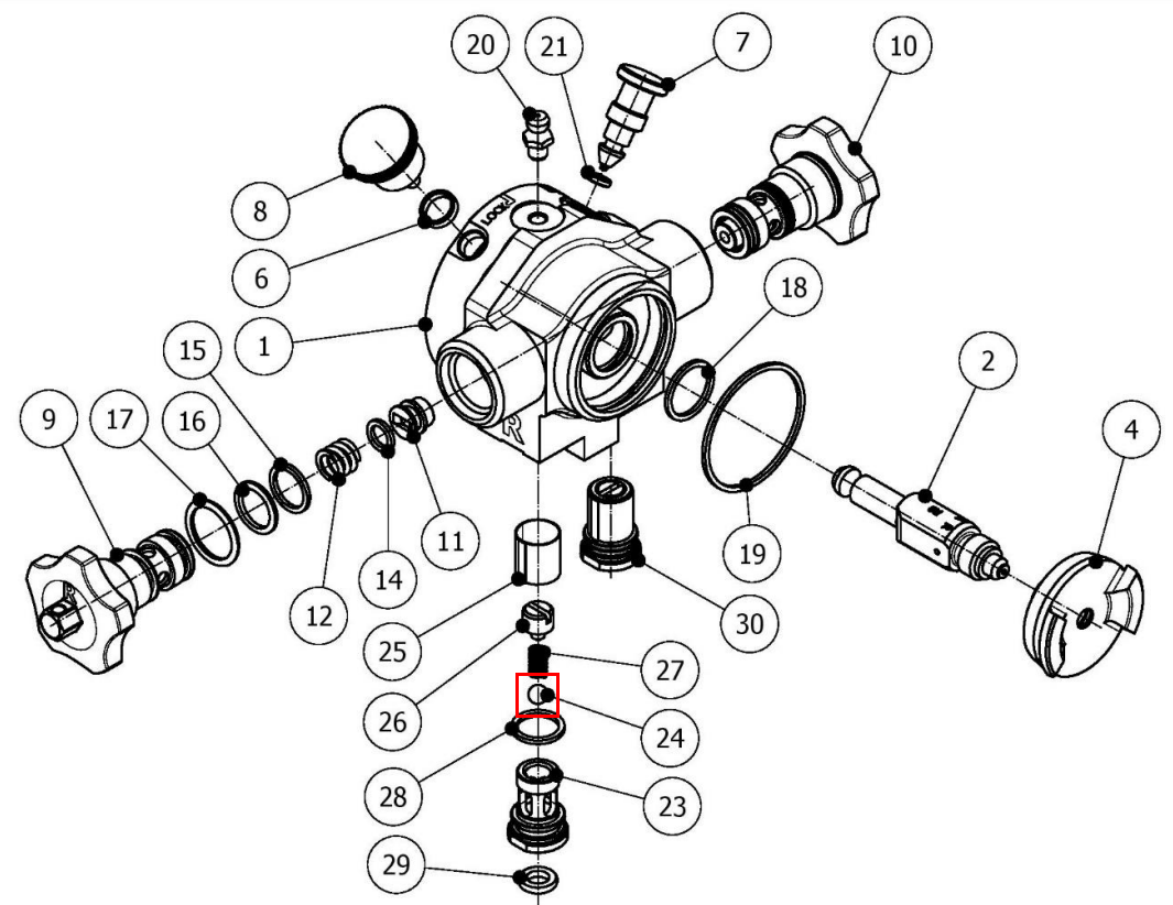 novag ht black spray head 24